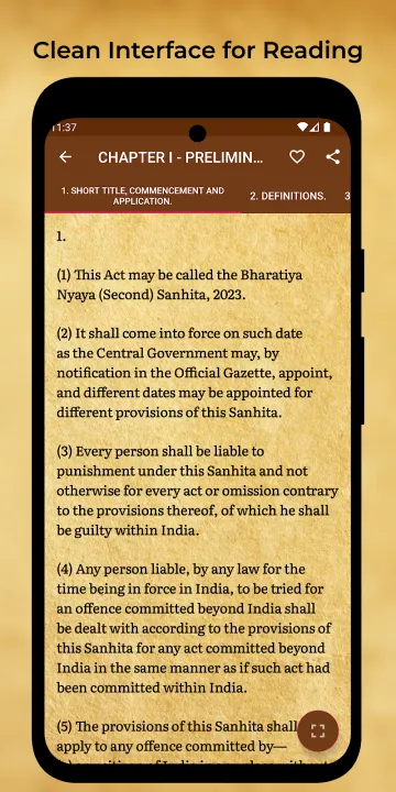 Bharatiya Nyaya Sanhita Guide screenshot