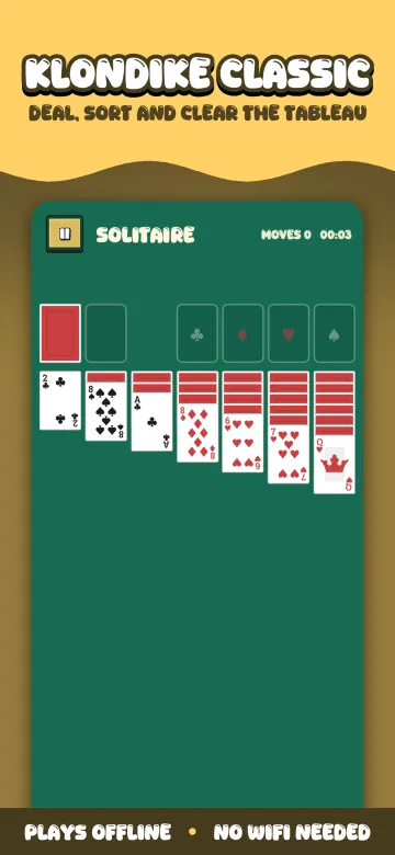 Solitaire in Offline Arcade
