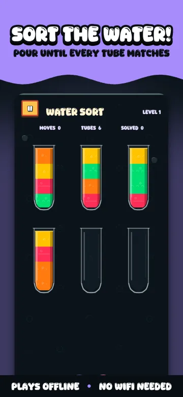 Water Sort Puzzle in Offline Arcade